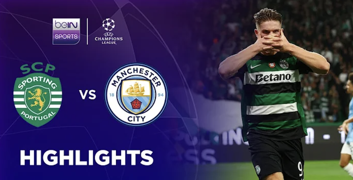 Sporting CP 4-1 Manchester City | Champions League 24/25 Match Highlights